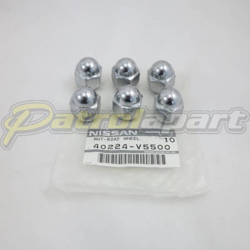 Genuine Nissan Patrol GQ & GU Chrome Wheel Nut Set