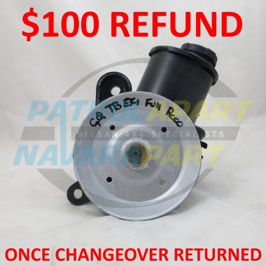 Reconditioned Power Steering Pump C/O for Nissan Patrol GQ TB42 EFi