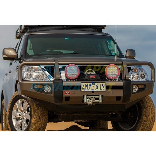 ARB Deluxe Non Winch BullBAR suit Nissan Patrol Y62 S1-3 Colour KAD Grey