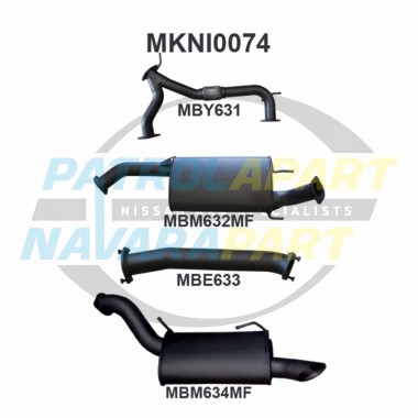 Manta Exhaust for Nissan Patrol Y62 Cat Back Aluminised Steel System