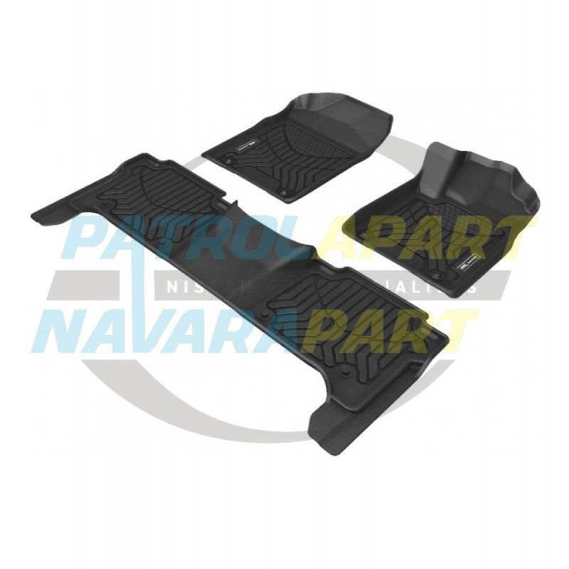 TruFit 3D Rubber Floor Mats MAXTRAC for Nissan Patrol Y62 Front & Rear