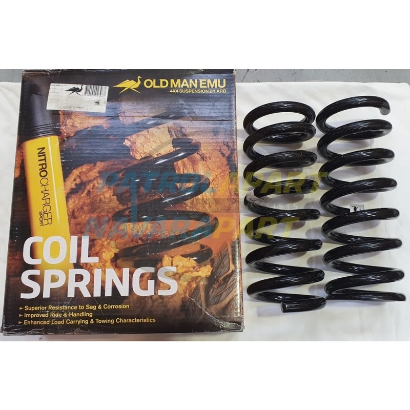 OME Front Coil Spring PAIR 40mm Lift Bullbar No Winch for Nissan Patrol Y62