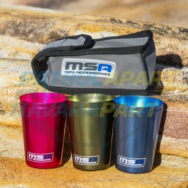 MSA Travel Cups Set 6cups for camping 4wd picnic