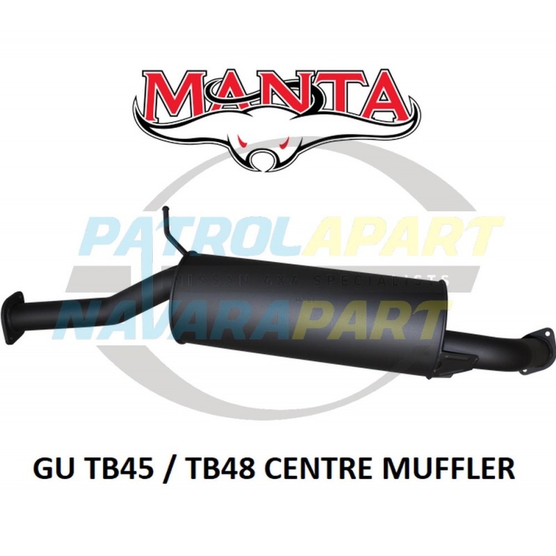Exhaust Centre Section With Muffler Suit Nissan Patrol GU Y61 TB45 TB48