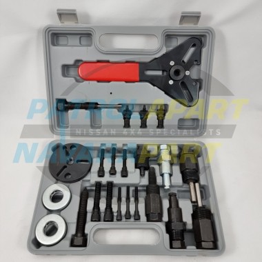 A/C Air Conditioning Compressor Clutch Removal Tool Kit 23 piece for Nissan Patrol
