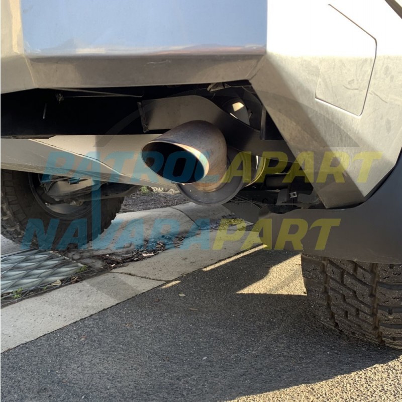 Manta Stainless Exhaust Tailpipe suits Nissan Patrol Y62 S5 with Kaymar Bar