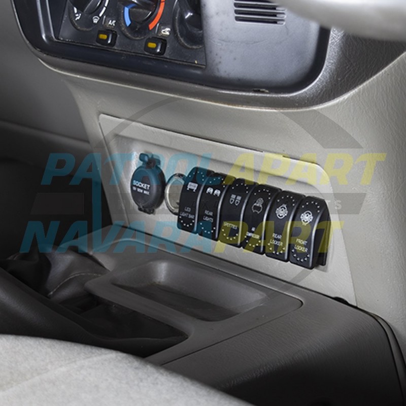 Kenay Kustoms Dash Lower Switch Panel for Nissan Patrol GU Y61 Colour Code K
