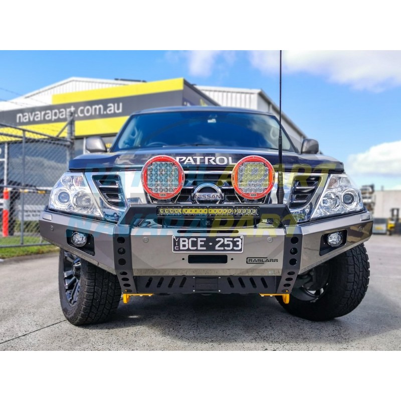 Raslarr Bullbar with Recovery Points for Nissan Patrol Y62 Series 4 Ti-L Model