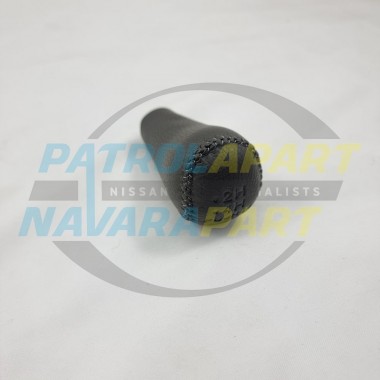 Dark Grey Leather Transfer Knob fits Nissan Patrol GU3 Y61 Colour Code K