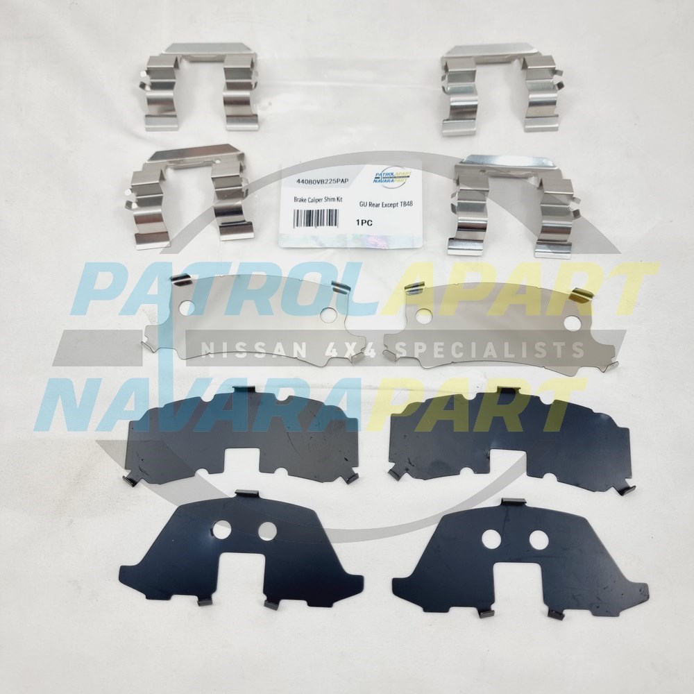 Brake Caliper Shim Kit Suit Nissan Patrol GU Rear (Not TB48)