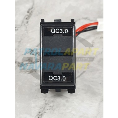 Dual USB Charge Point QC 3.0A for Nissan Patrol Y62