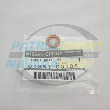Genuine Nissan Patrol GQ GU TD42 Blacktop Vac Pump Rear Fitting Copper Washer