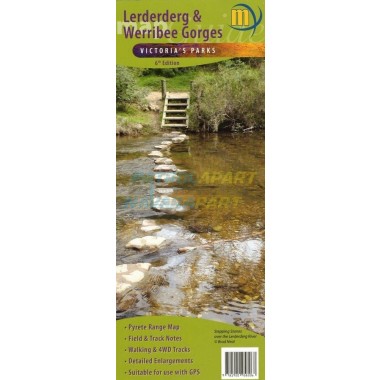 Meridian Map Lerderderg & Werribee Gorges Map Guide 6th Edition 2018