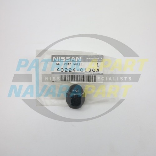 Genuine Nissan Patrol GQ GU Wheel Nut Black Rounded