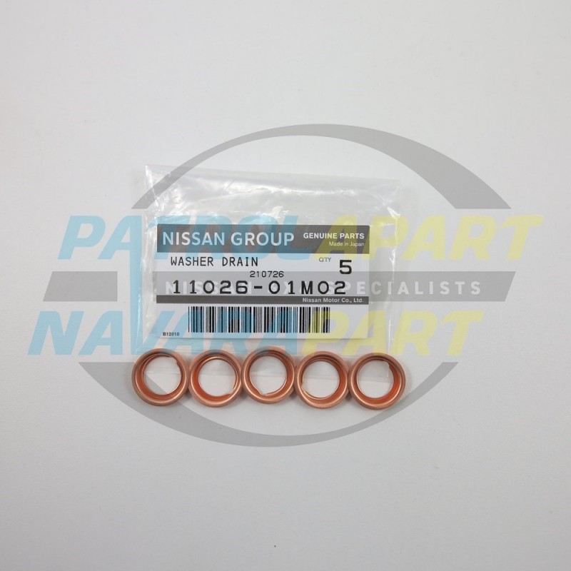 Nissan Patrol GQ GU Genuine Small Sump Plug Washer Kit