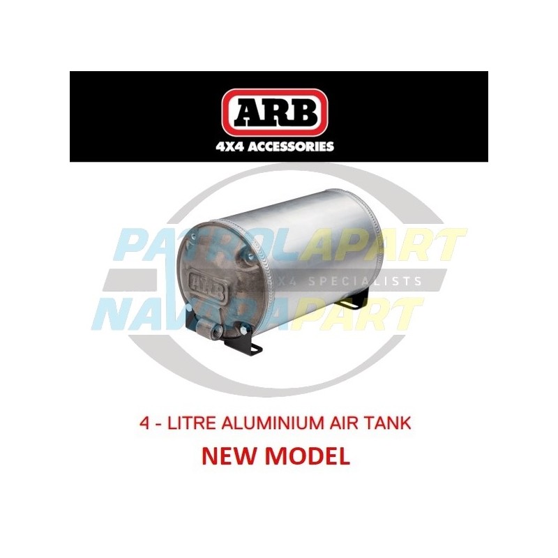 ARB 4L Alloy Air Tank with 4 Fittings for High Output Compressors / Tyre Inflation