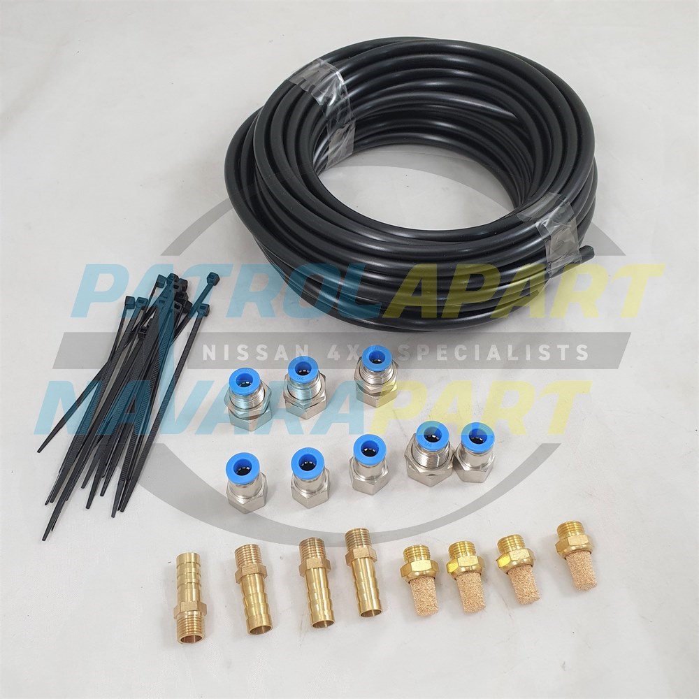 Diff Breathers Kit 4 Point Diffs, Gearbox & Transfer Suit Nissan Patrol Y62