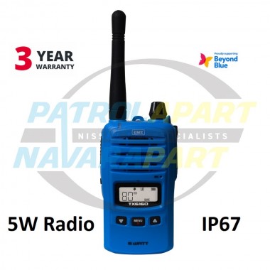 GME TX6160X 80 Channel IP67 5W Handheld UHF CB Radio BEYOND BLUE