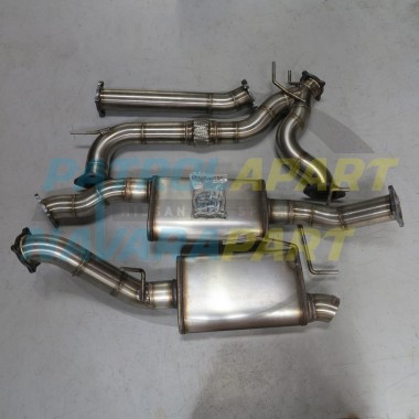 Dynomotive Stainless Cat Back Exhaust For Nissan Patrol Y62 Factory Bumper