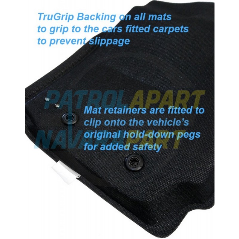 TruFit 3D Rubber Floor Mats Maxtrac for Nissan Patrol Y62 Cargo Area