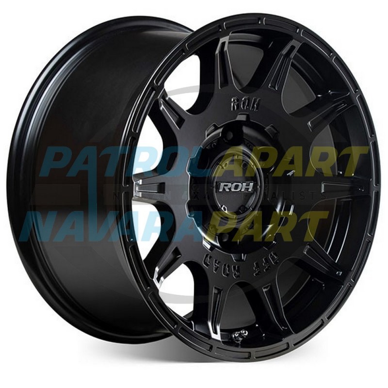 ROH Invader Wheel 18x9 Matte Black For Nissan Patrol Y62