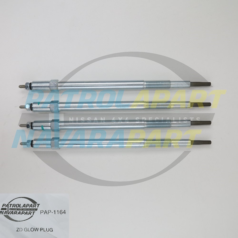 Glow Plug Set for Nissan Patrol GU Y61 ZD30 3.0L Diesel