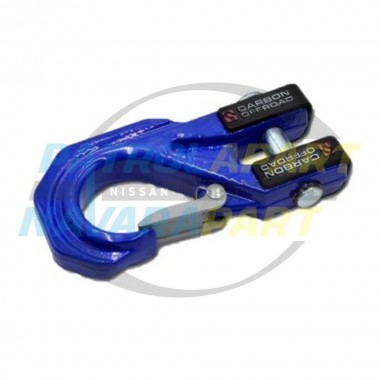 Carbon Offroad Mega Pro Winch Hook Blue