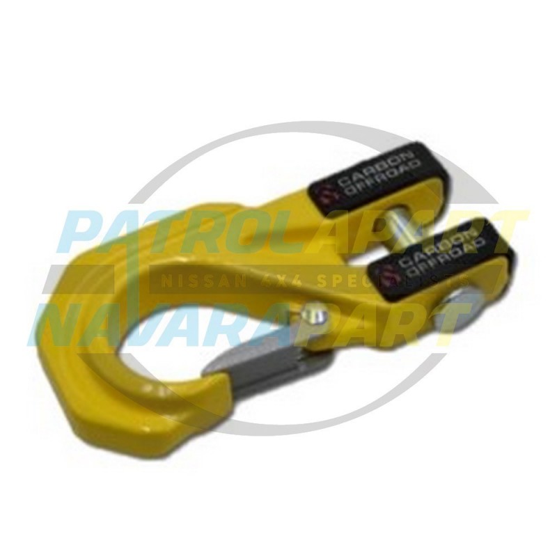 Carbon Offroad Mega Pro Winch Hook Yellow