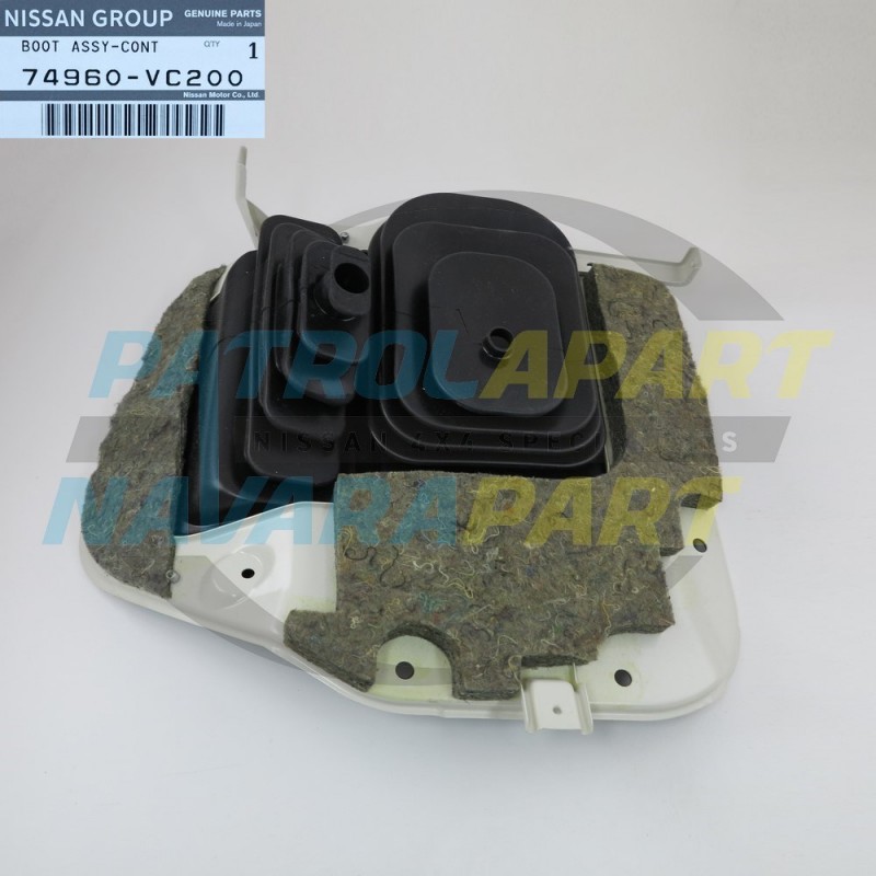 Genuine Nissan Patrol GU Manual Gear Shifter Boot with Floor Plate
