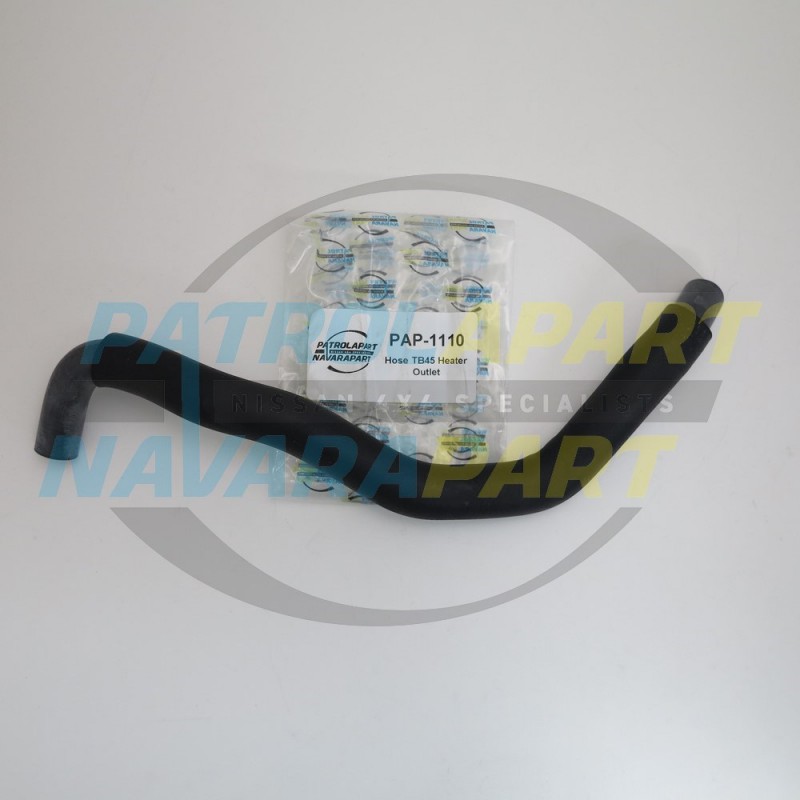 Heater Outlet Hose to engine suits Nissan Patrol GU TB45 Y61