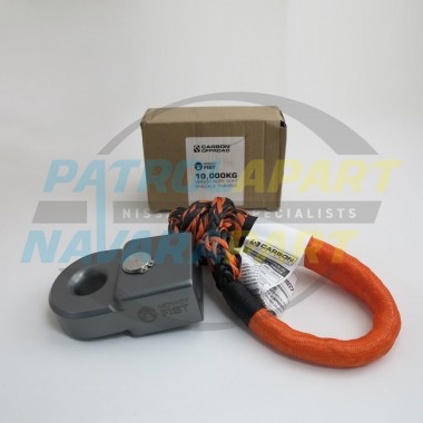 Carbon Offroad Winch Rope Thimble and Soft Shackle Combo