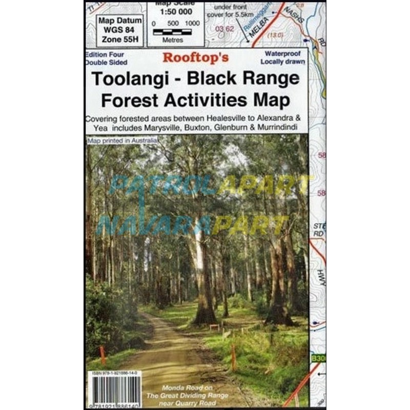 Toolangi - Black Range Forest Activities Map 3rd Edition - Rooftop