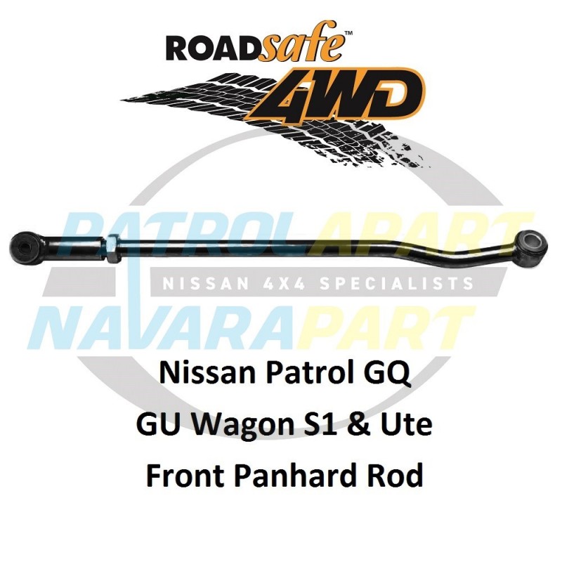 Heavy Duty Front Adjustable Panhard Rod Suits Nissan Patrol GQ Y60 & GU Y61
