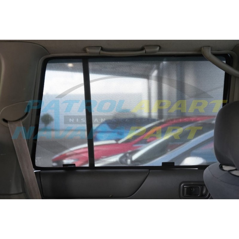 Snap Sunshade For Nissan Patrol Y61 GU 2nd Row Rear Window Set