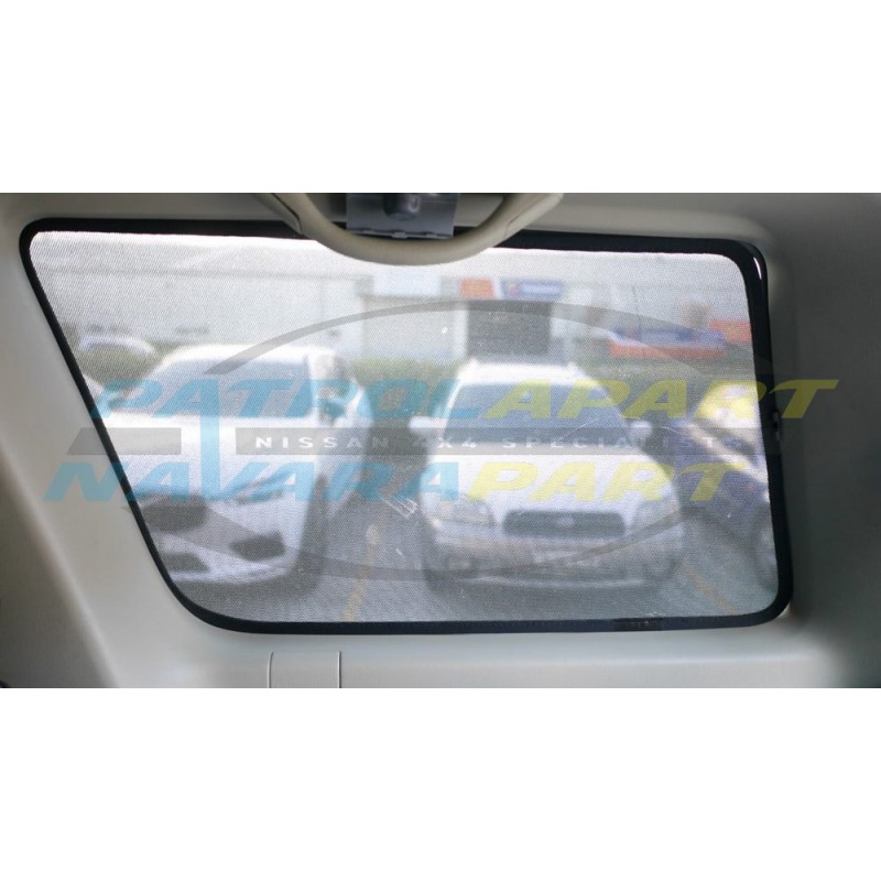 Snap Sunshade For Nissan Patrol Y61 GU 3rd Row Cargo Window Set With Rear Air