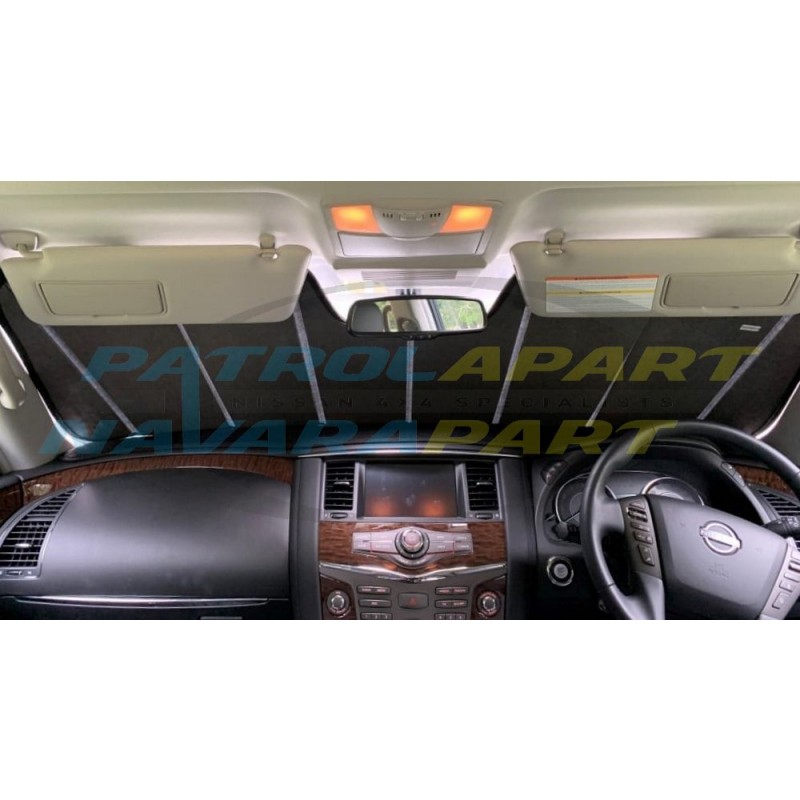 Snap Sunshade For Nissan Patrol Y62 Front Windscreen