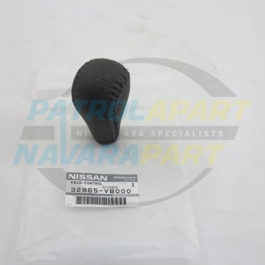 Genuine Nissan Patrol GU 3 Dark Grey Leather Gear Knob