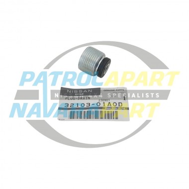 Nissan Patrol GQ & GU Genuine Gearbox Drain Plug with Magnet