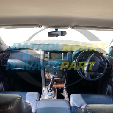 Shevron Coal Dash Mat for Nissan Patrol Y62 VK56 with Passenger Airbag