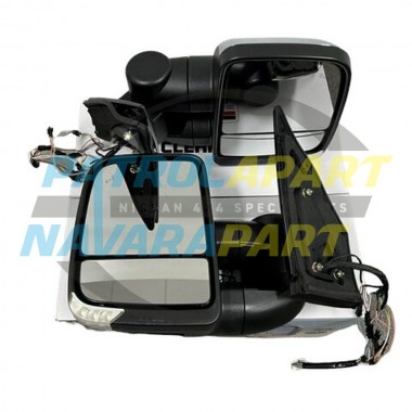 Clearview Next Gen Mirror Pair For Nissan Patrol Y61 GU (Black, Electric)