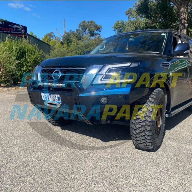 Raslarr Bullbar with Recovery Points for Nissan Patrol Y62 Series 5 Models - BW5 Blue Colour