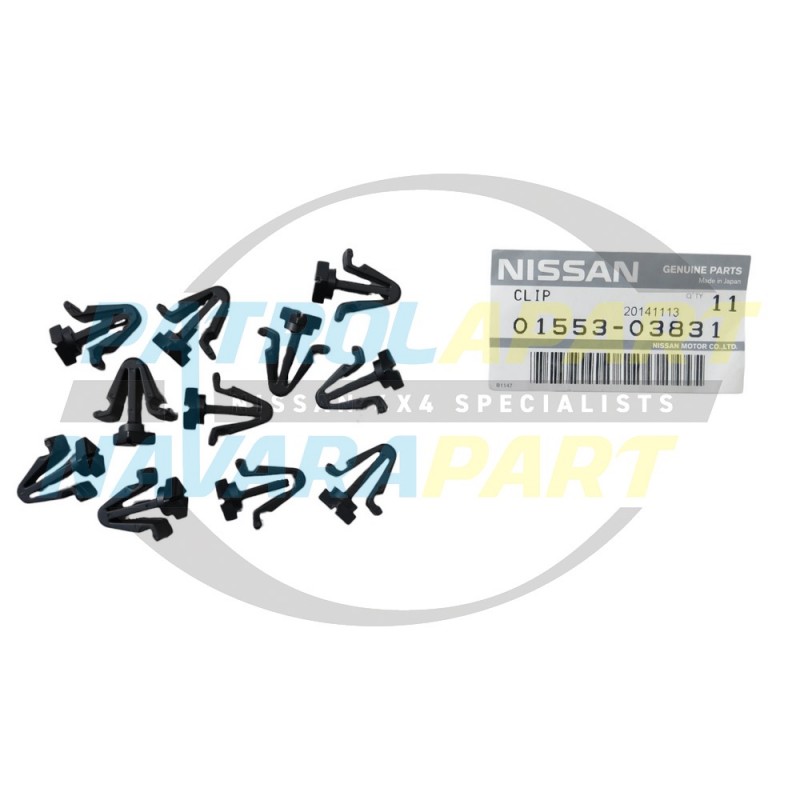 Genuine Nissan Patrol GQ Grille clip kit