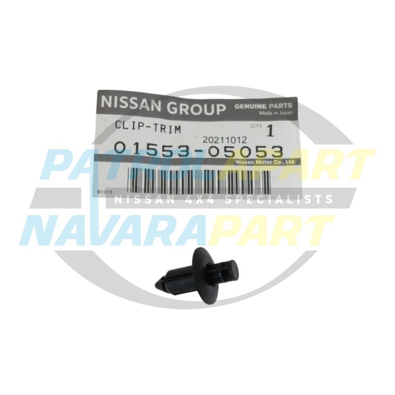 Genuine Nissan Patrol GU Y61 Front Seat Trim Clip Black