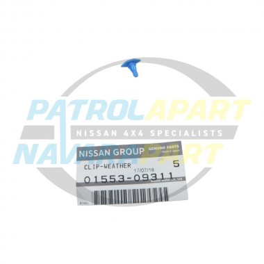 Genuine Nissan Rubber Door Seal Trim Clip - Nissan Patrol Y60 GQ Y61 GU