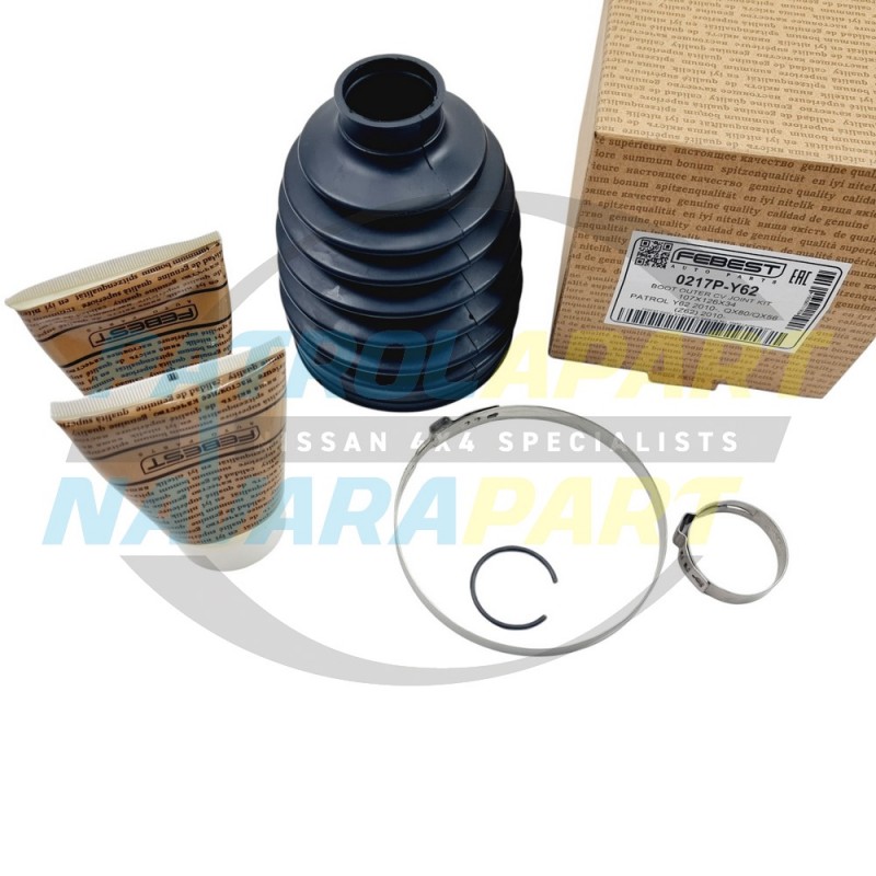 CV Boot Kit Front Suit Nissan Patrol Y62 VK56 Outer Left or Right