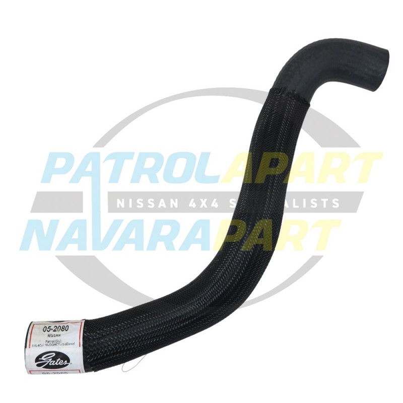 Bottom Radiator Hose suits Nissan GU Patrol ZD30CR Gates Brand