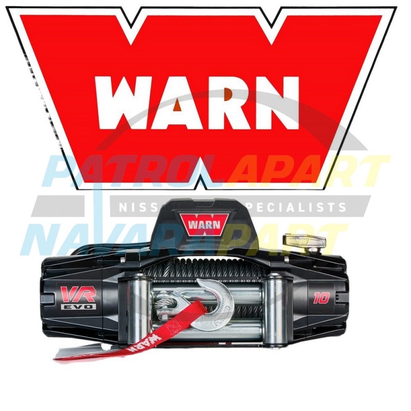 Warn VR EVO 10 Winch 27m Wire Rope IP68 2in1 Remote