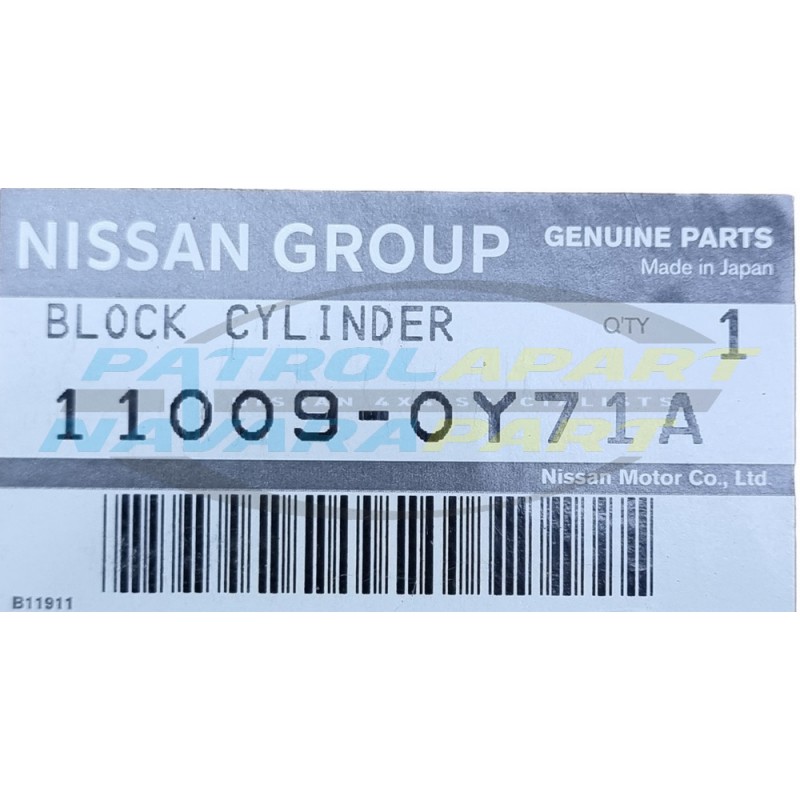 Genuine Nissan Patrol GU Y61 TD42T TD42TI Engine Block