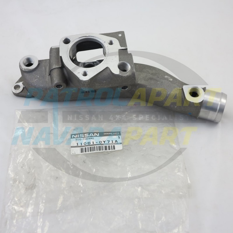 Genuine Nissan Patrol GU TD42T Lower Thermostat Housing