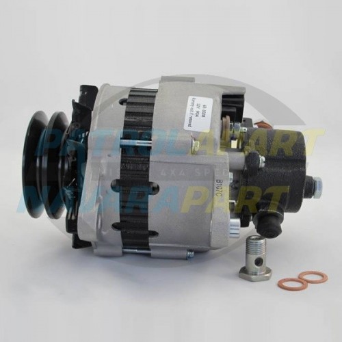 Nissan Patrol GQ TD42 Diesel Alternator 90amp with Vac Pump